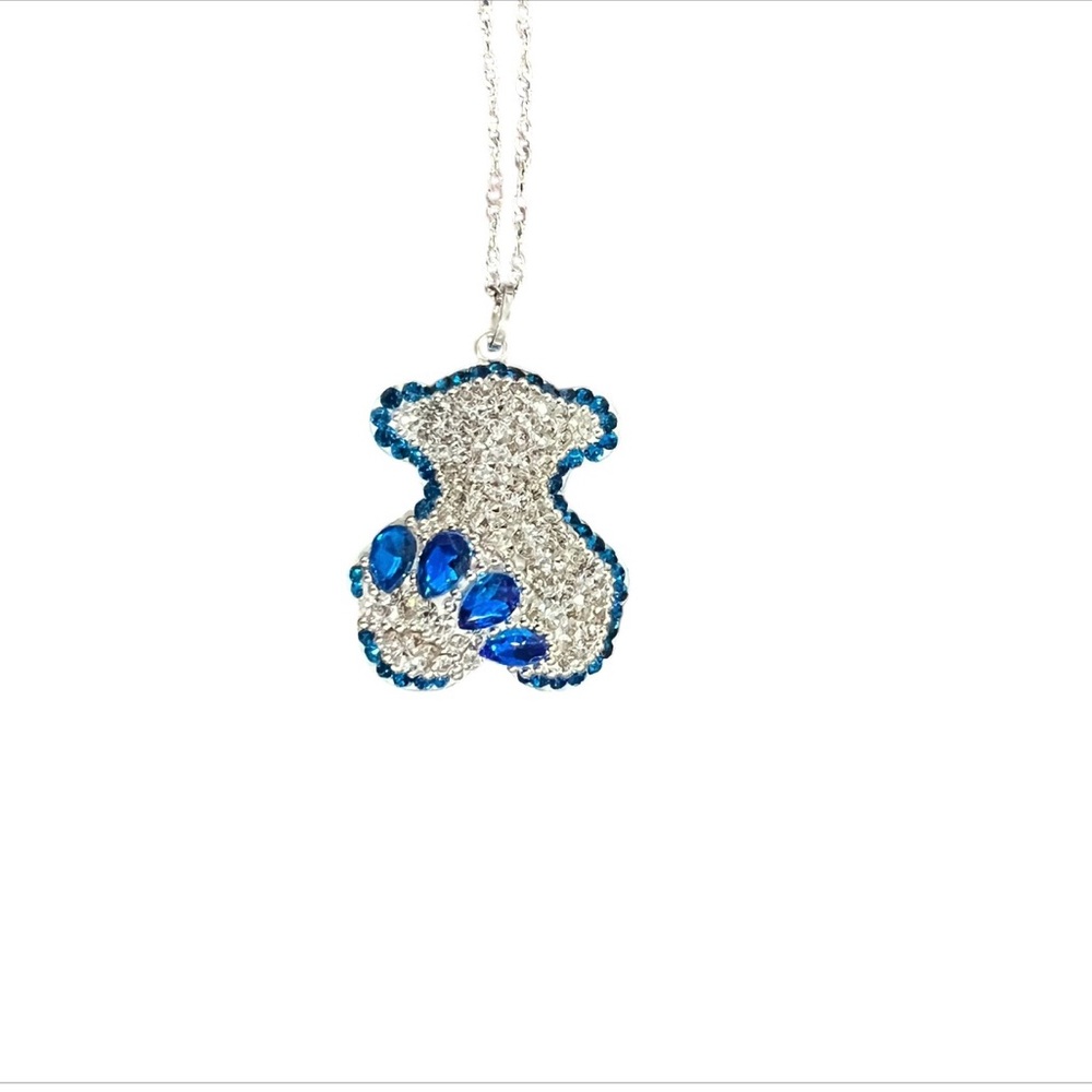 sterling silver bear necklace 925